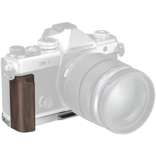 SmallRig 5563 L-Shaped Mount Plate with Wooden Handle for OM SYSTEM OM-3