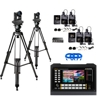 TV tdio Stream AVM Basic 2 ( 2x robotick kamera, ria, 4x mikrofn )