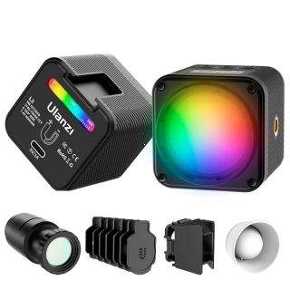 Ulanzi RGB Video LED svetlo Mini (klapky, komnik, difuzr, ablny) + film. efekty