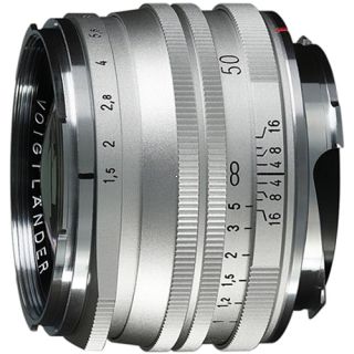 Voigtlander Nokton 50mm f/1.5 Aspherical II MC silver