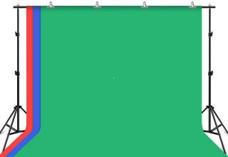 Zelené, Èervené, Modré pozadie 2 x 3 m + držiak pozadia (výška 200cm)