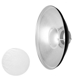 Beauty Dish QZ-40 strieborn + difuzr