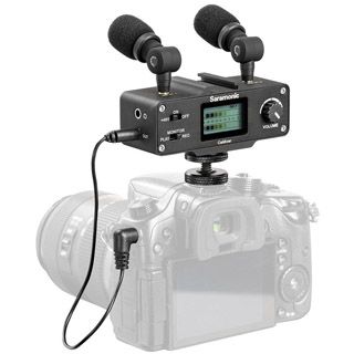 SARAMONIC CaMixer dvojkanlov audio mixer s mikrofnmi