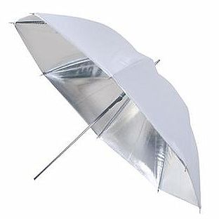 Štúdiový dáždnik strieborný 80cm
