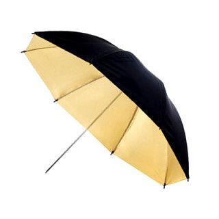 Foto dáždnik zlatá / čierna 84 cm