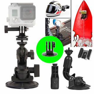 Prsavkov statv pre videokamery do 1,81kg Fat Gecko Mini Suction Mount + GoPro adaptr