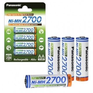 Sanyo/Panasonic AA 2700 mAh 4 ks tužkové batérie