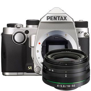 Pentax KP silver body+ DAL 18-50 DC WR RE