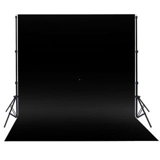 Držiak pozadia + èierne fotopozadie 1,65 x 5m