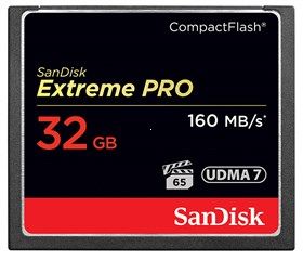 SanDisk Extreme Pro CF 32GB 160MB/s VPG 65, UDMA 7