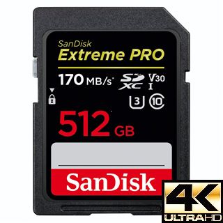 SanDisk Extreme Pro SDXC 512 GB 170 MB/s Class 10 UHS-I V30