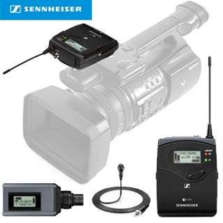Sennheiser bezdrôtový set na kameru III (klopový mikrofón + násuvný vysielaè)