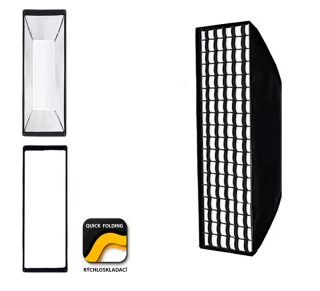 Rchloskladac stripbox 22 x 90 cm s votinou (Bowens)