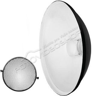 QZ-70 Beauty Dish Radar reflector biely + Voština