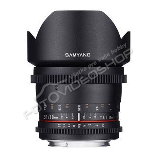 Samyang 10mm T/3.1 VDSLR ED AS NCS CS II pre Canon EF